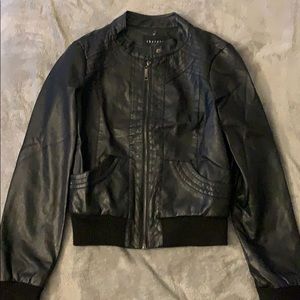 Faux leather jacket